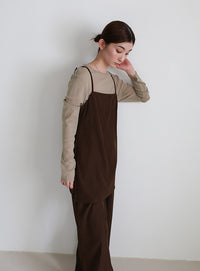 サイドスリットチュニックキャミソール