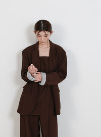 サイドスリットチュニックキャミソール