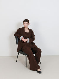 サイドスリットチュニックキャミソール