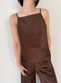 マットサテンスクエアキャミソール【セットアップ対応】【by SON】