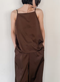 マットサテンスクエアキャミソール【セットアップ対応】【by SON】