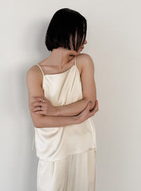 マットサテンスクエアキャミソール【セットアップ対応】【by SON】