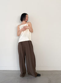 マットサテンスクエアキャミソール【セットアップ対応】【by SON】