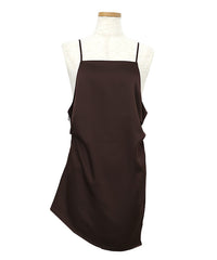 サイドスリットアシンメトリーサテンキャミソール【セットアップ対応】