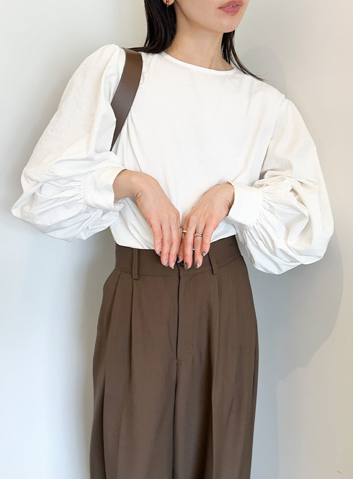 【サイズ展開あり】ボリュームスリーブブラウス【by SON】