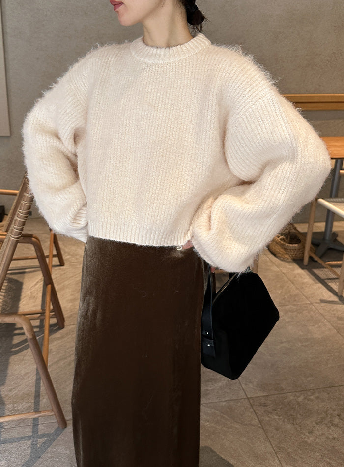 ヘアリーショートニット【by SON】