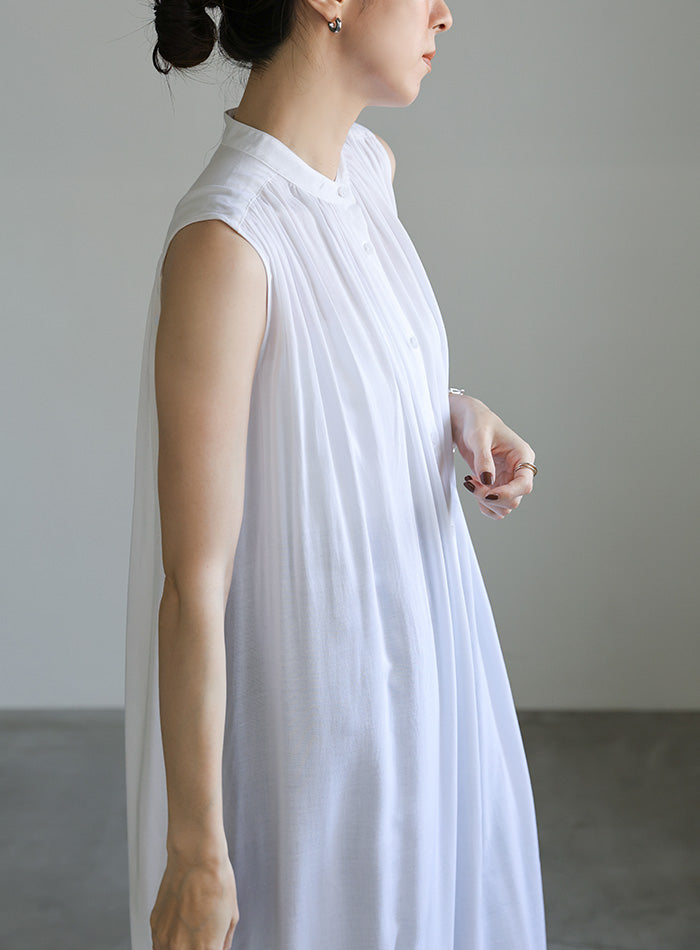 ノースリーブギャザーワンピース【SALE】
