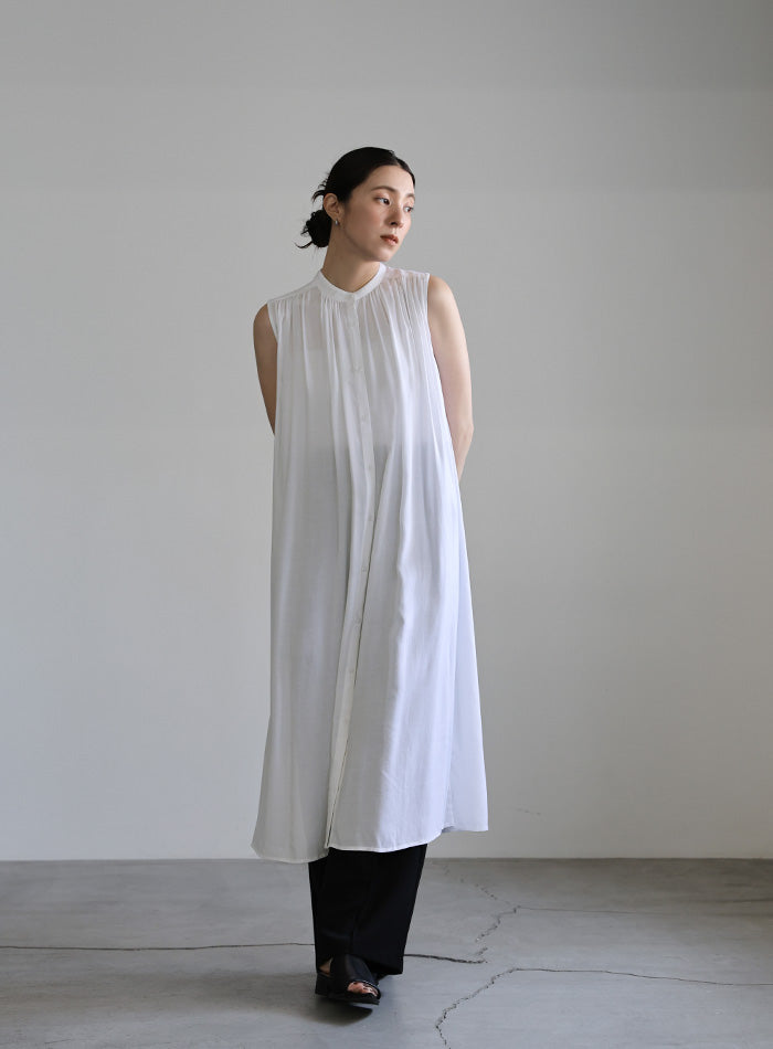 ノースリーブギャザーワンピース【SALE】