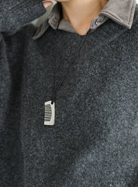 コームモチーフコードネックレス