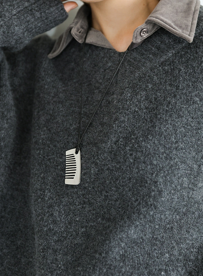 コームモチーフコードネックレス