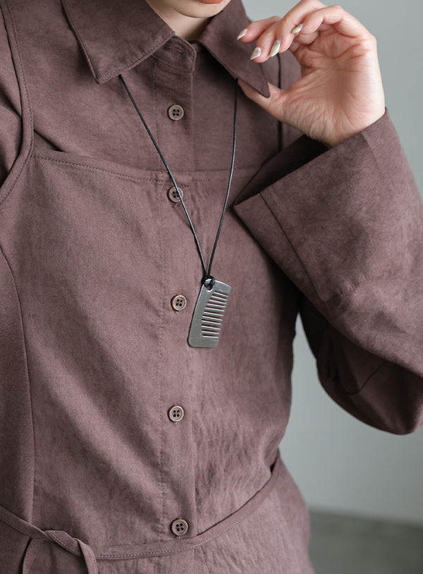 コームモチーフコードネックレス