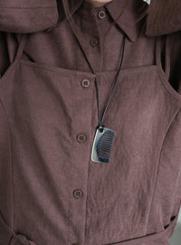 コームモチーフコードネックレス