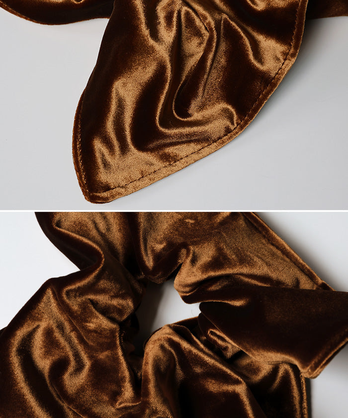 スクエアデザインベロアシュシュ