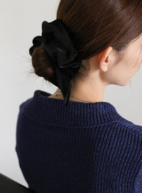 スクエアデザインベロアシュシュ