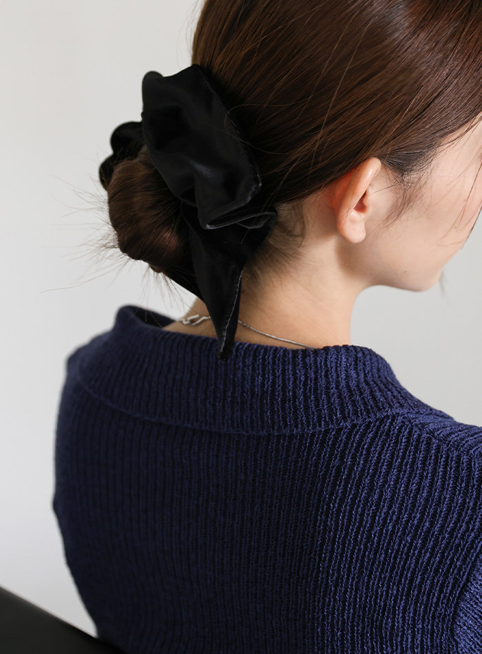 スクエアデザインベロアシュシュ