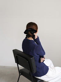 スクエアデザインベロアシュシュ