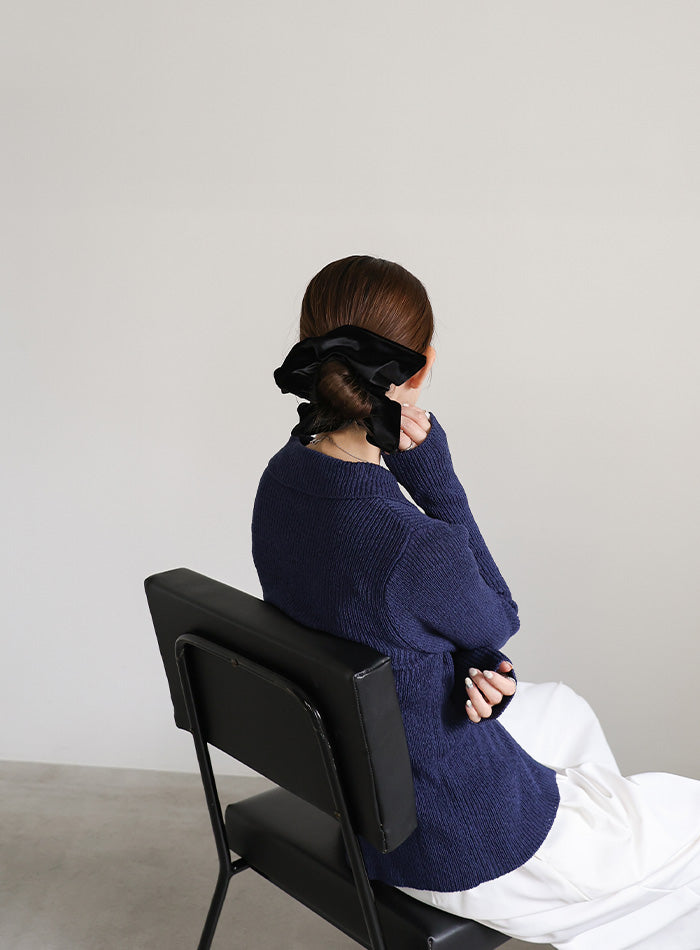 スクエアデザインベロアシュシュ