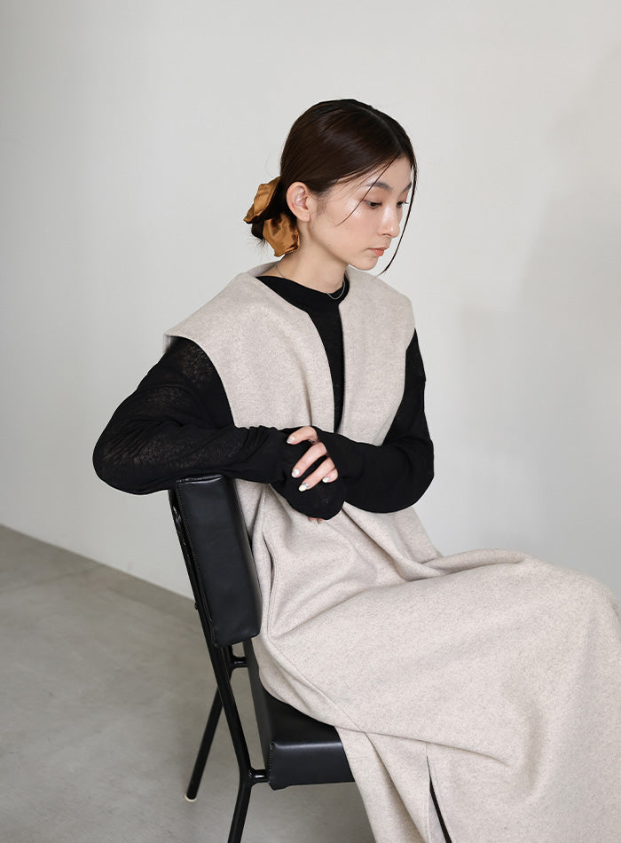 スクエアデザインベロアシュシュ