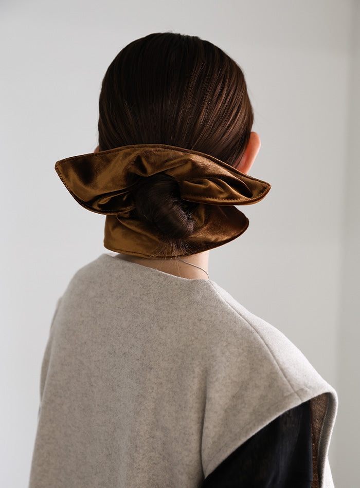 スクエアデザインベロアシュシュ