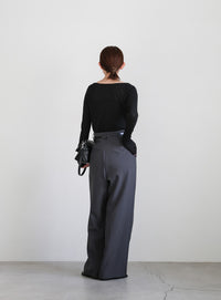 プレートバックルベルト