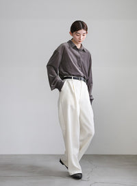 フェイクレザーバックルベルト