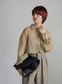 ショートシアーシャツ