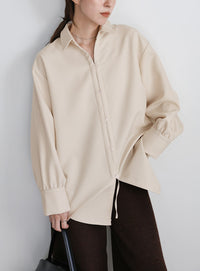 2WAYフロントドロストシャツ