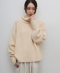 【Et】Wool Blend Loose Turtleneck