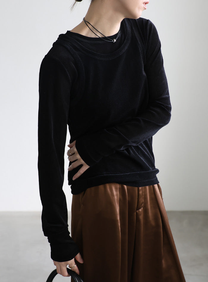 シアーフロッキーレイヤードセット – SELECT MOCA