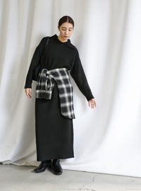 ポロニットロングワンピース