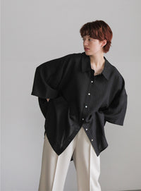 ルーズシルエットワイドスリーブシャツ【SALE】