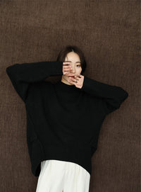 【Et】Petit High Neck Cocoon Silhouette Knit