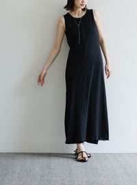 【Et】シアーカットソーノースリーブワンピース【SALE】