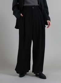 【Et】Tuck Wide Relaxed Pants