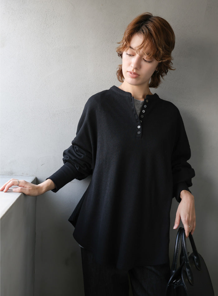 サーマルヘンリーネックビッグロンT