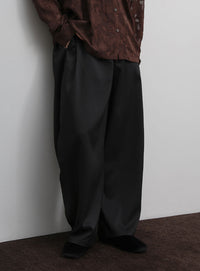 【Et】Linen-Like Barrel Pants