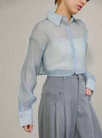 ショートシアーシャツ