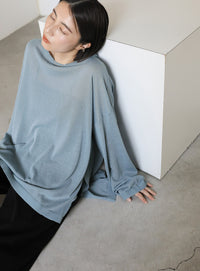 シアーボートネックルーズニット【official限定】