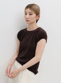 ベロアミニスリーブＴシャツ