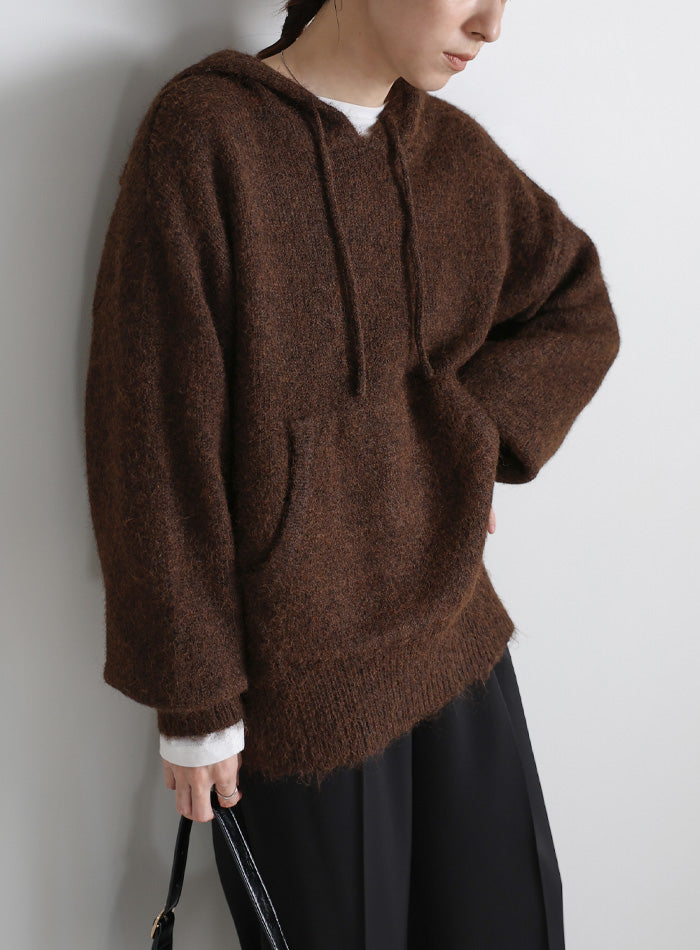 ルーズフーディーニット