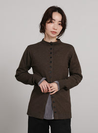 【Et】2way Button Design Knit