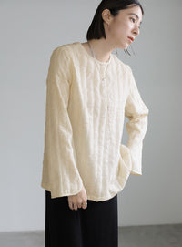 2WAYワッシャースリットトップス