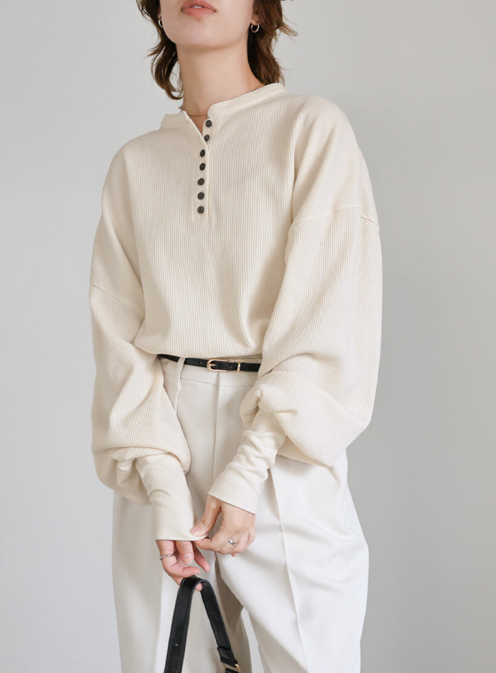 サーマルヘンリーネックビッグロンT