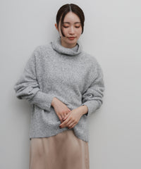 【Et】Wool Blend Loose Turtleneck