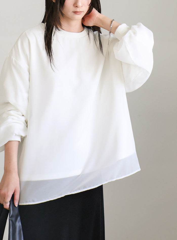 シフォンレイヤードスウェット – SELECT MOCA