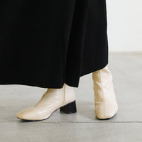 スクエアトゥショートブーツ【SALE】