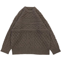 ランダムケーブルオーバーニット【SALE】