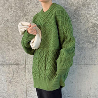 ランダムケーブルオーバーニット【SALE】