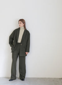 センター切り替えタートルトップス