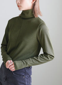 センター切り替えタートルトップス